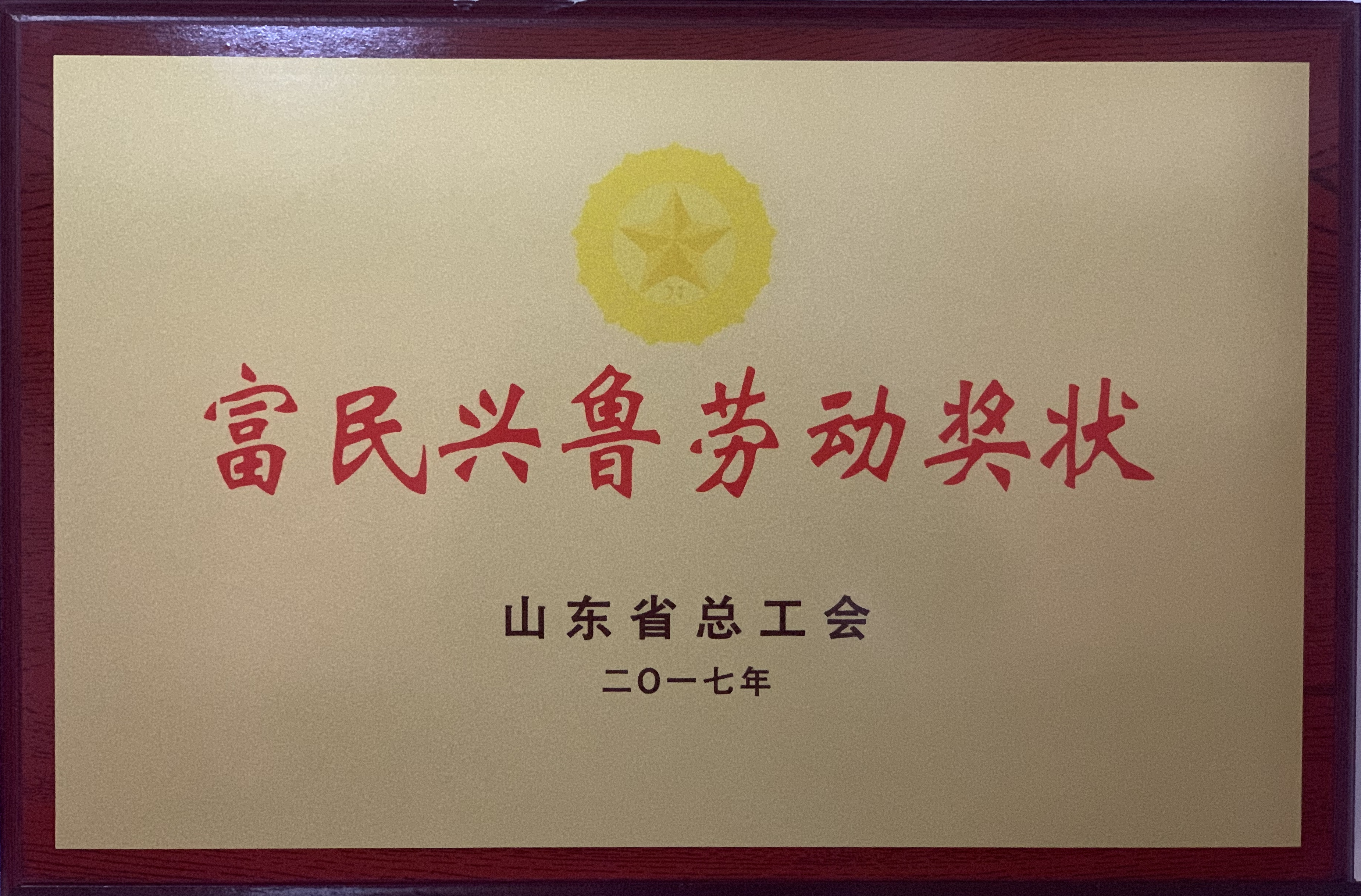 濟(jì)寧四和供熱有限公司榮獲山東省總工會(huì)富民興魯勞動(dòng)獎(jiǎng)狀